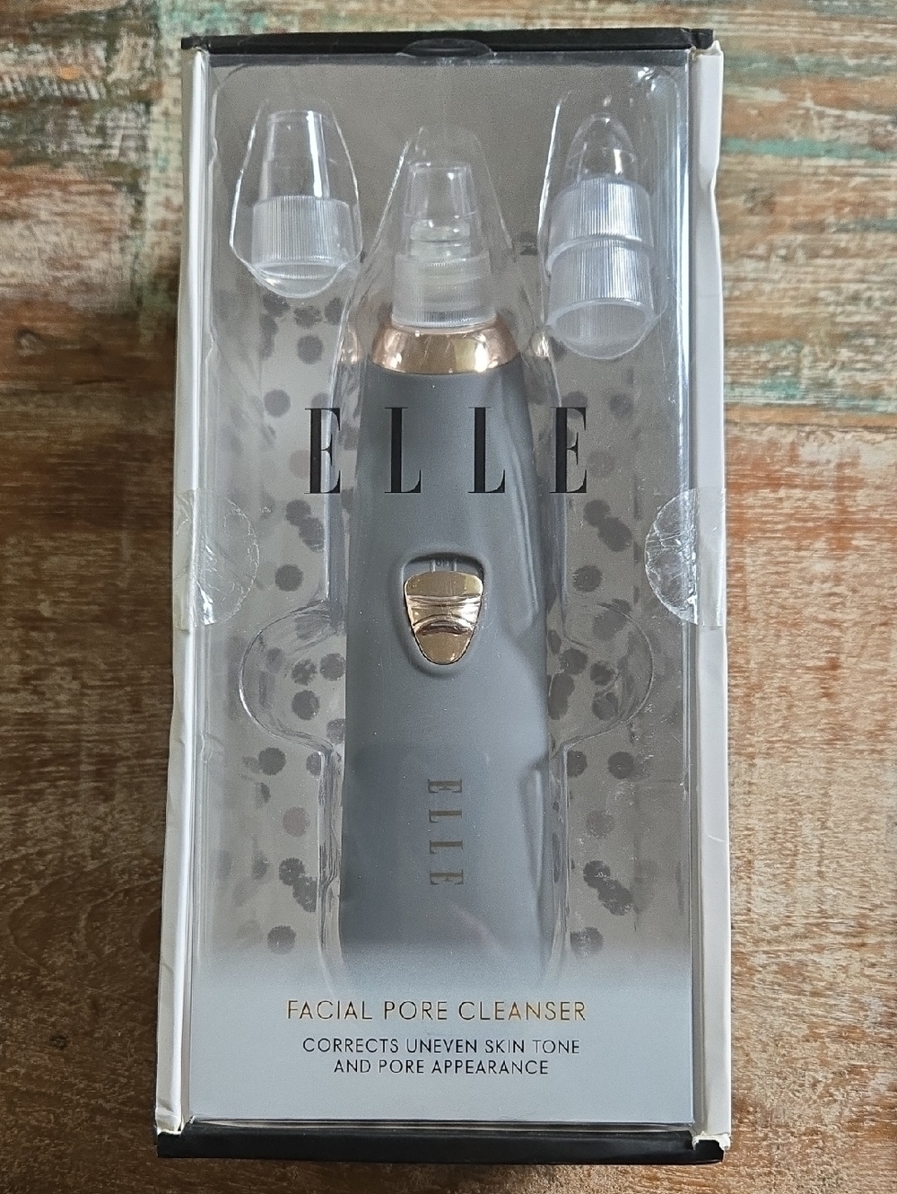 NIB ELLE Facial Pore Cleanser & Vacuum - Sage Grey. (BIN 010)